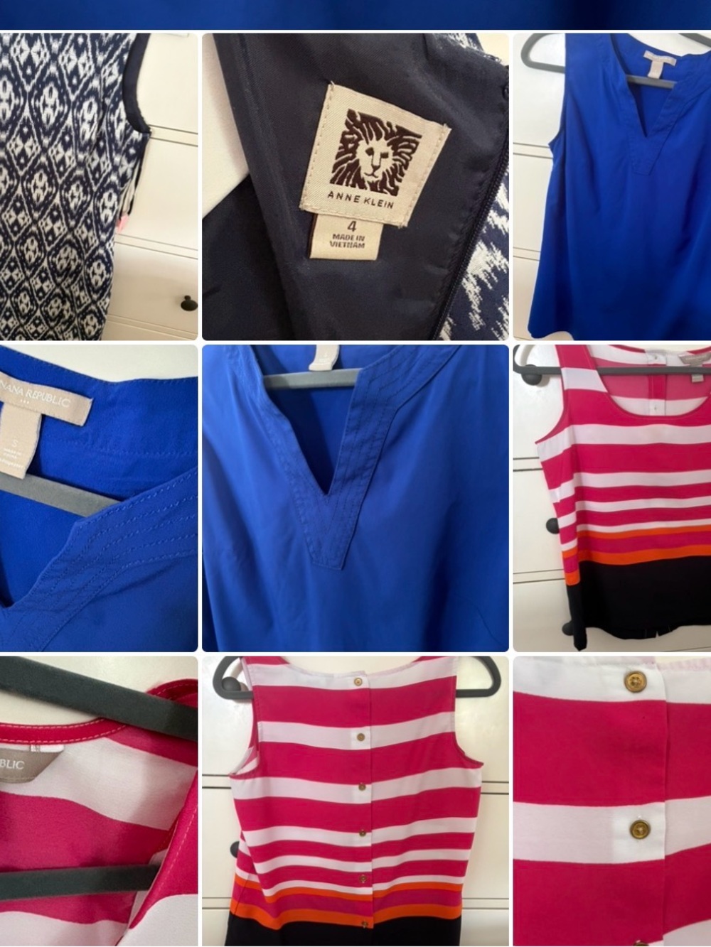 Lot of 3 business/office/work clothing items: 2 tops, one dress